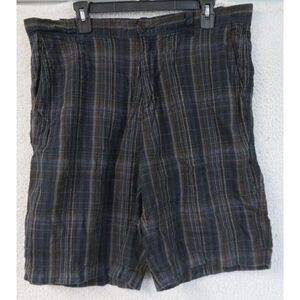 Mens Tommy Bahama Shorts Linen Silk Multicolor Plaid Size 36   T8543‎